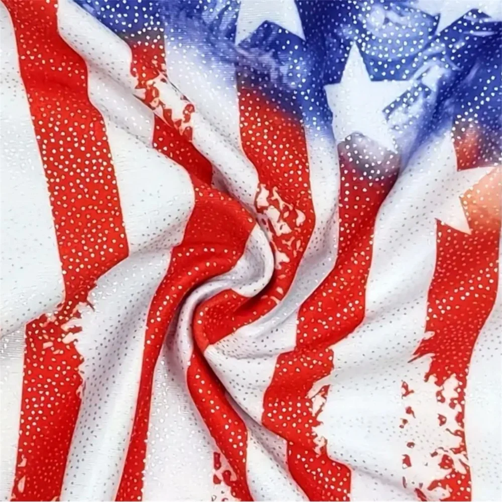 NWOT size 130 (children's 6/7 or small) USA Flag Leotard